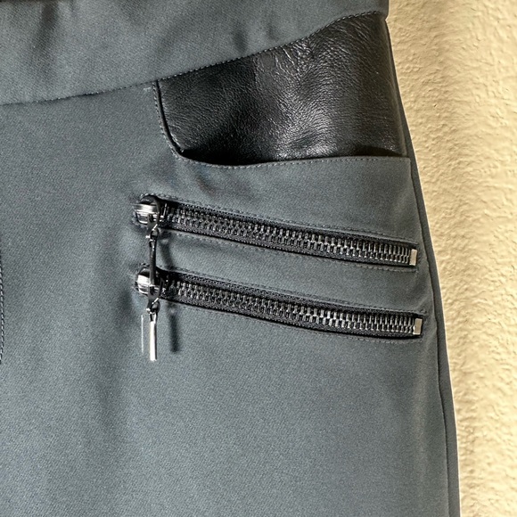 Rebecca Taylor Ava Tech Leather Moto Pants - Picture 2 of 7